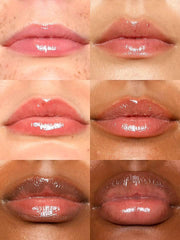 Refy Brillant pour les lèvres Blush en application quotidienne sans collage.