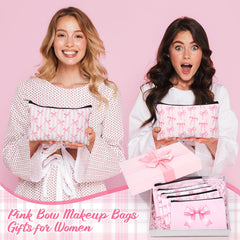 Pochette articles toilette Reginary rose, légère et durable pour le quotidien.