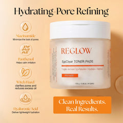 Soin clinique inspiré ReGlow Epiclear apportant une sensation de fraîcheur après usage.