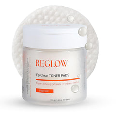 Tampons exfoliants ReGlow Epiclear pour exfolier en douceur et clarifier les pores.