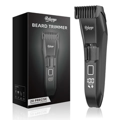 REHOYO Tondeuse barbe avec cadran 20 longueurs pour contours précis.