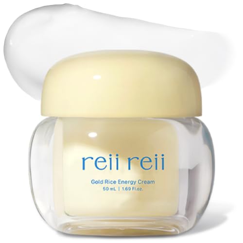 Crème riz-or énergie de reii reii dans sa bouteille, hydratation luxueuse.
