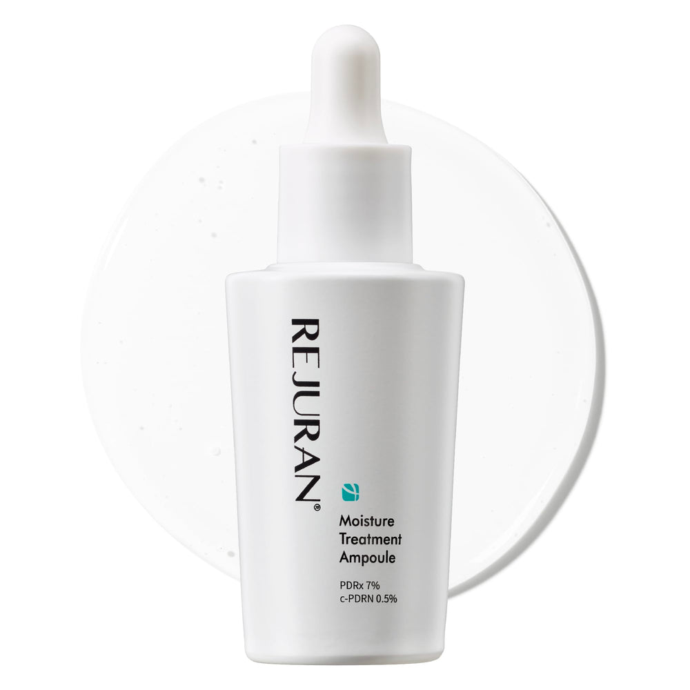 ampoule REJURAN hydratation profonde dans sa bouteille — peau plus confortable après application