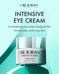 Texture crème soyeuse de REJURAN Yeux Intense, application douce et légère.