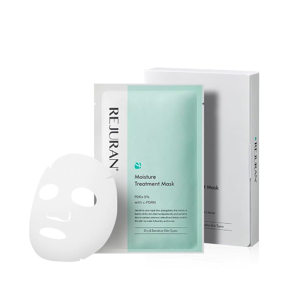 REJURAN Masque Hydratant PDRx — emballage élégant prêt pour votre routine visage