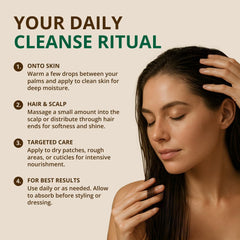 Absorption rapide RejuveNaturals – huile non grasse pour peau et visage.