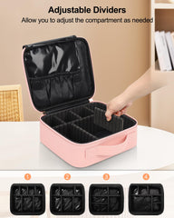Relavel coffret maquillage diviseurs ajustables, organisation personnalisée des outils.