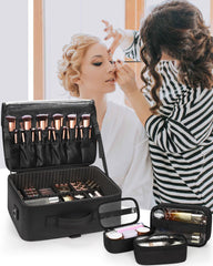Relavel sac maquillage avec diviseurs ajustables pour personnaliser l espace
