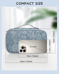 Relavel Flora Butterfly – couche supérieure avec bandes elastiques et porte-brosses, rangement organisé.
