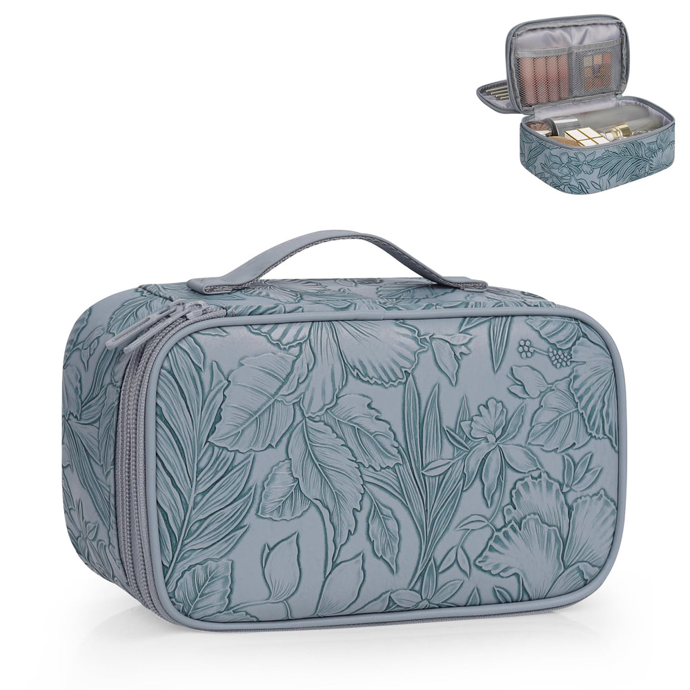 Relavel Flora Butterfly Trousse maquillage rose, vue avant, compacte et pratique.