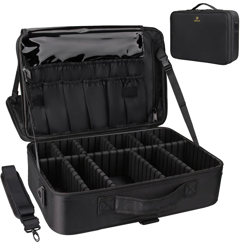 Relavel coffret maquillage grand capacite, transport facile