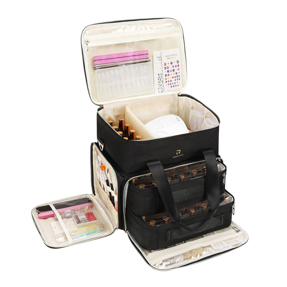 Relavel organise vos vernis avec 80 emplacements et double couche pratique.