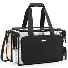Relavel sac maquillage transparent grande capacité pour professionnels et voyageurs.