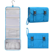 Relavel sac toilette suspendu bleu, pratique pour le voyage.