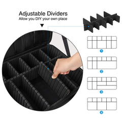 Relavel séparateurs ajustables maquillage, rangement modulable pour adapter les compartiments.
