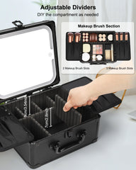 Relavel trousse maquillage diviseurs reglables facilitant lorganisation