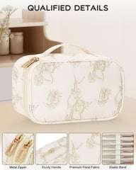 Relavel trousse-maquillage-double-couche, séparations pratiques pour accès rapide.
