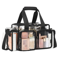Relavel Trousse Maquillage Transparent Avancée pour artiste, visibilité rapide.