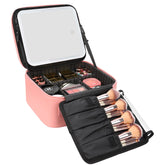 Relavel Trousse maquillage voyage avec miroir LED intégré pour un maquillage précis.