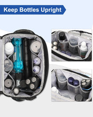 Relavel: poches latérales et bandes élastiques pour accessoires.