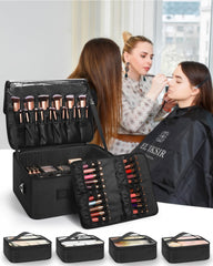 Relavel valise maquillage avec diviseurs ajustables pour personnalisation interne