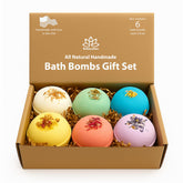 Relaxcation bombe de bain bio ensemble cadeau pour une détente complète à domicile.
