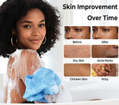 Éponge de douche africaine sèche rapidement et reste hygiénique après usage.