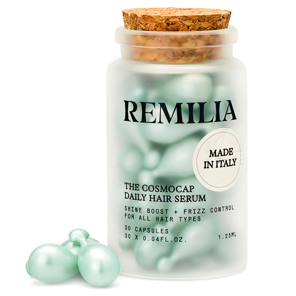 Remilia Hair keratine capsules emballage élégant pour voyager sans fuite.