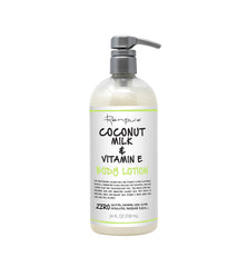 Renpure bouteille crème corporelle au lait de coco et vitamine E, hydratation durable.