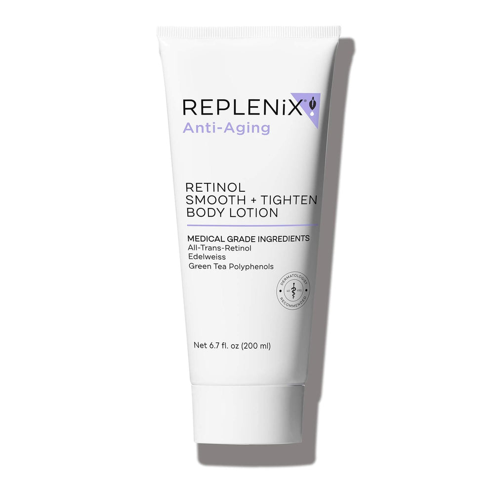 Soin Replenix avec bouteille rétinol lissage, pour une peau plus ferme.