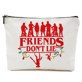 Repnalm Friends Makeup Bag – vue avant, élégante et facile à repérer en voyage.
