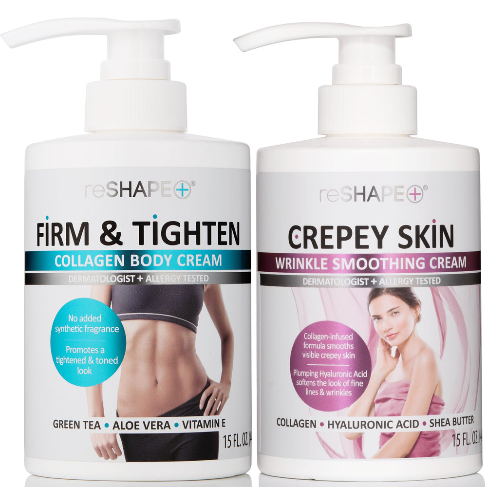 Reshape+ bouteille de crème corporelle — hydratation durable pour la peau