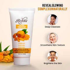 Reshma Beauty Nettoyant Visage Curcuma - Massage des gestes, plaisir d'application.
