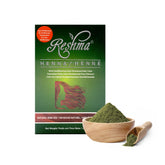 Poudre henné Reshma Beauty, emballage – couleur naturelle et soin léger des cheveux.