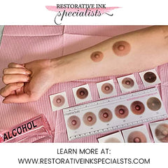Restorative Ink Specialists – palette Fitzpatrick et six teintes pour votre peau.