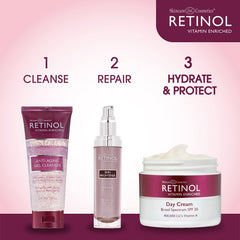 Emballage élégant de la crème Retinol LIVAURA jour.