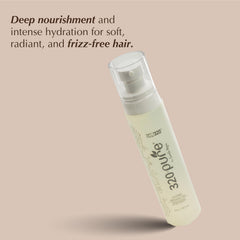 Mélange d'huile d'amla et d'argan pour nourrir les longueurs.