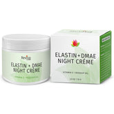 Reviva Labs Crème Nuit Elastine DMAE pour visage — texture riche et fermeté potentielle.