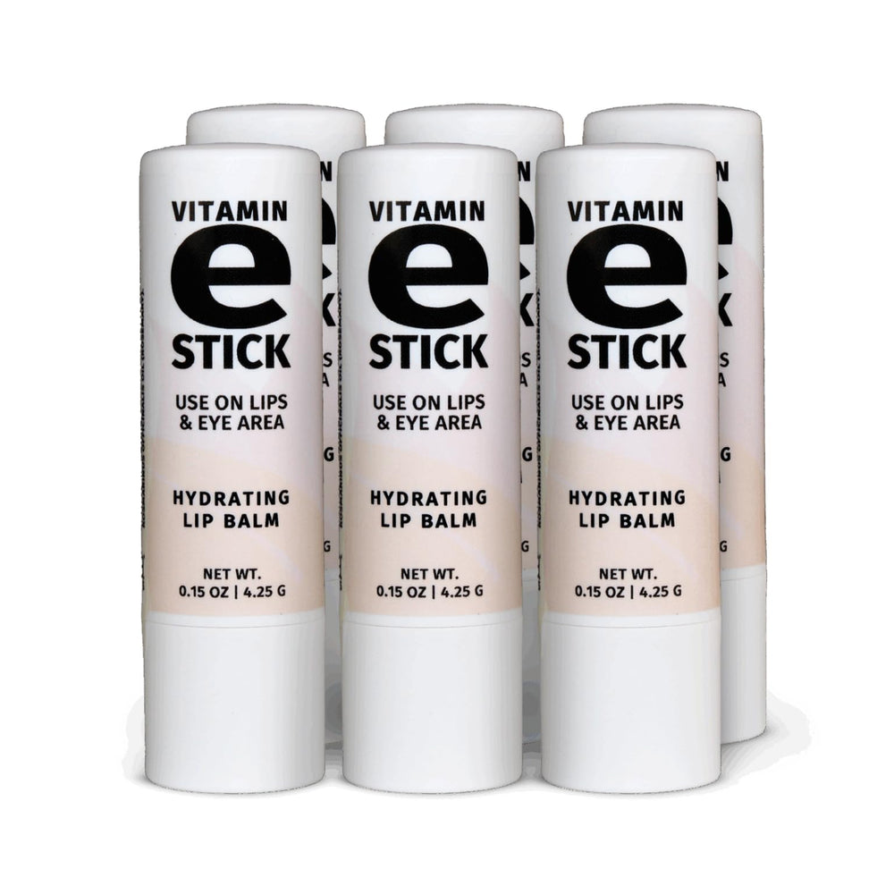 Boîte du pack Reviva Labs Vitamin E Stick, pratique et prête à l’emploi pour hydratation.