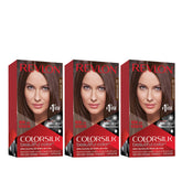 Revlon Coloration Permanente emballage: kit prêt pour une couvrance durable