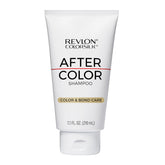 REVLON ColorSilk apres color shampoing: bouteille montrant texture soyeuse et soin des cheveux colorés