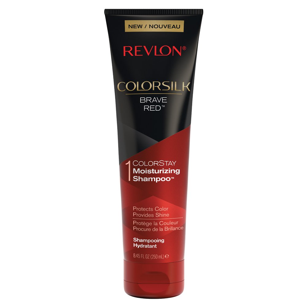 REVLON ColorSilk Care Shampoing bouteille, protège la couleur et brillance.