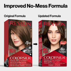 REVLON Colorsilk creme colorante texture onctueuse appliquée sur les cheveux