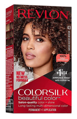 REVLON ColorSilk brun doré moyen — flacon pour coloration à domicile
