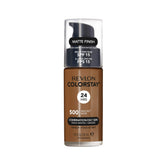 REVLON ColorStay: bouteille fond de teint fini mat Noisette, couvrance naturelle et longue tenue.