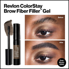REVLON ColorStay Brow Fiber Filler — applicateur brosse et peigne pour un lissage précis
