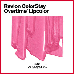 REVLON ColorStay Overtime sur les lèvres: teinte longue tenue