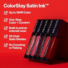 REVLON ColorStay Satin Ink, teinte nude chaude, fini satin.
