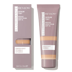 Flacon Revlon Illuminance Serum teinté 317 Teinte sable pour une couvrance légère et éclat naturel.