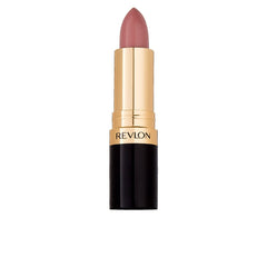 REVLON rouge à lèvres brillant Rose Cognito 820 sur les lèvres, couleur éclatante et hydratation légère.